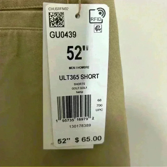 NWT Adidas Ultimate 365 Mens Athletic Golf Casual Khaki Shorts Plus Size 52 - Picture 5 of 8